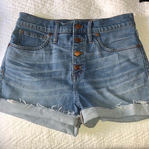 Madewell shorts. Size 27 button fly
